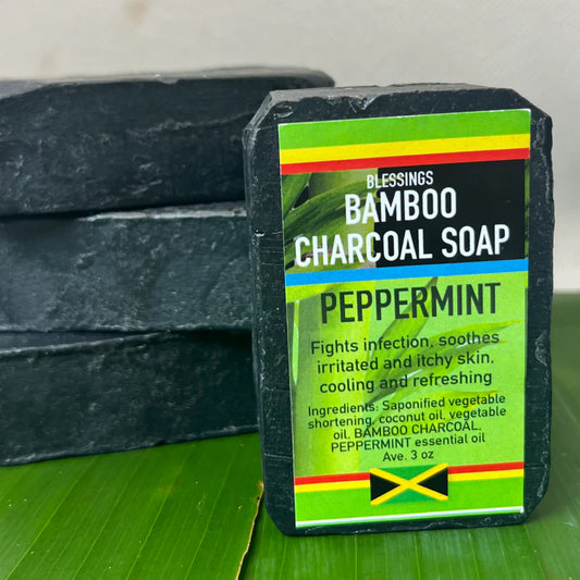 Bamboo Charcoal Peppermint Soap