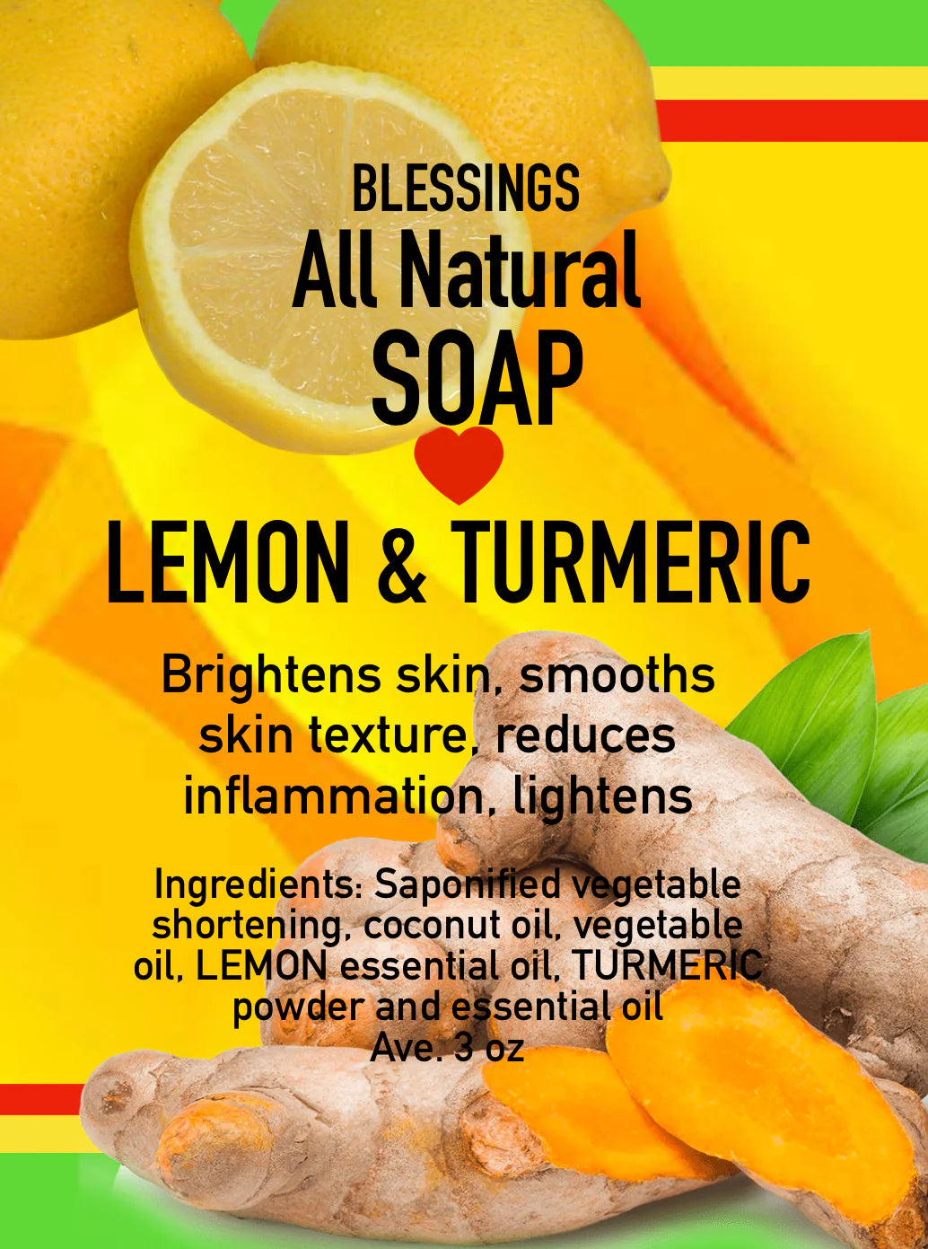Lemon and Turmeric Soap
